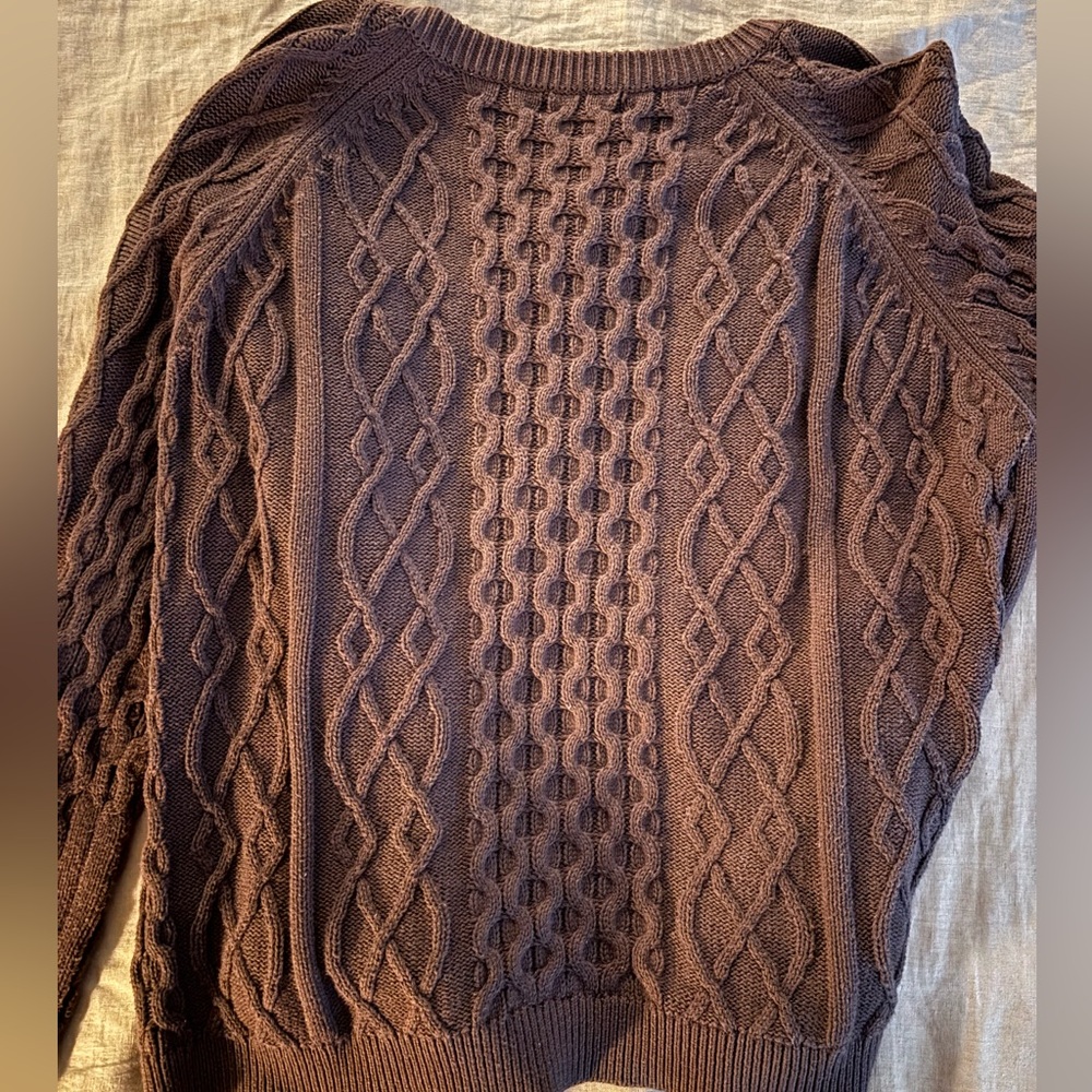 Neuflora Cable Knit Cotton Cardigan - Picture 5 of 5